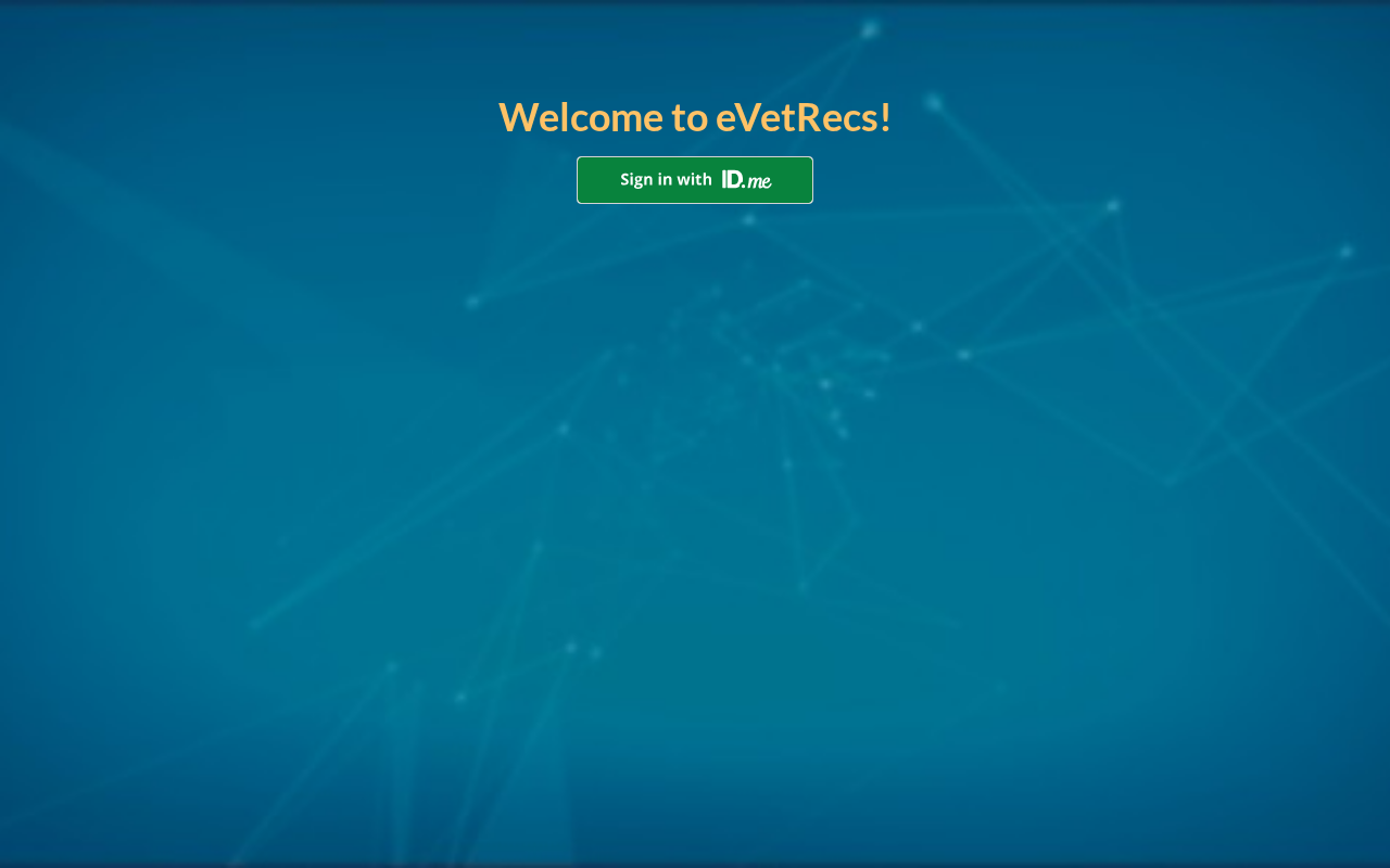 eVetRecs login page